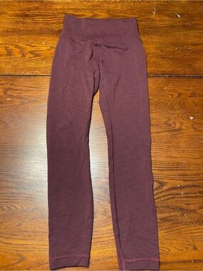 lululemon athletica maroon leggings women’s size 4